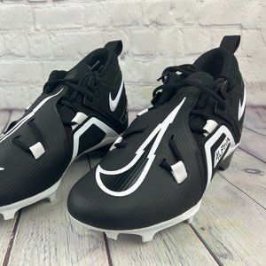 Nike Alpha Menace Pro 3 Mid Football Cleats Men's Black Size 9.